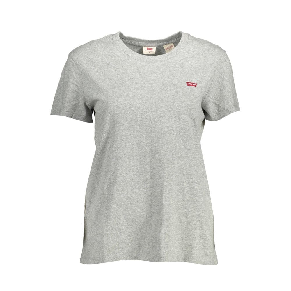 T-shirt col rond en coton gris chic Levi's