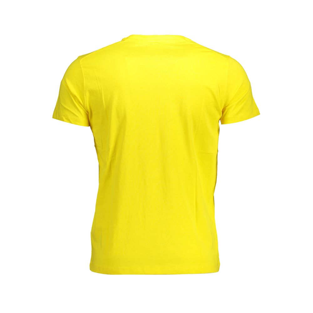 US POLO ASSN. Camiseta con cuello redondo y logotipo en amarillo soleado