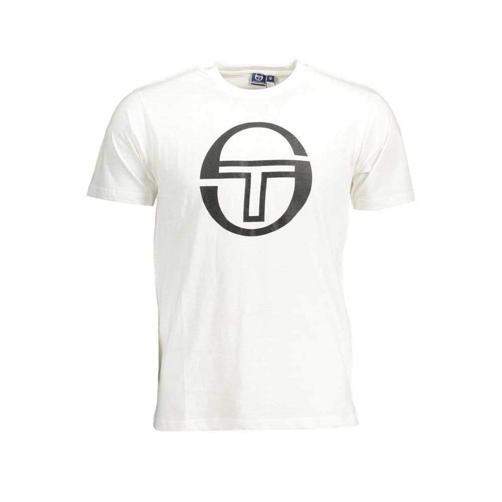 Camiseta de algodón blanca Sergio Tacchini