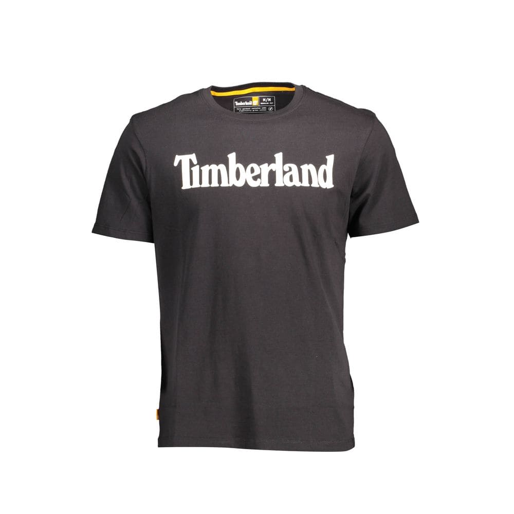 Camiseta de algodón ecológico Timberland en elegante color negro