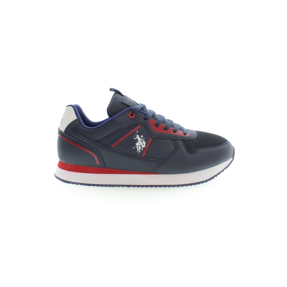 US POLO ASSN. Zapatillas deportivas elegantes de color azul con detalles en contraste