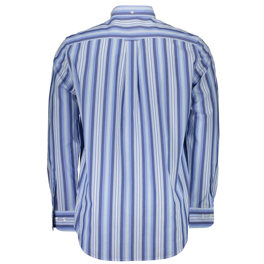 Camisa elegante de manga corta azul claro de Gant