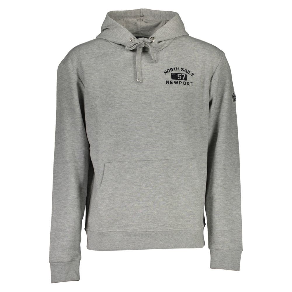 Sweat à capuche gris chic avec imprimé North Sails