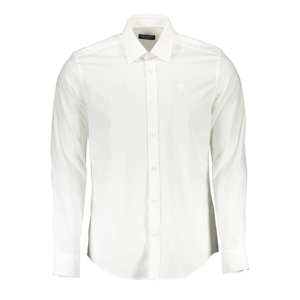 Camisa elegante de algodón elástico blanco de North Sails