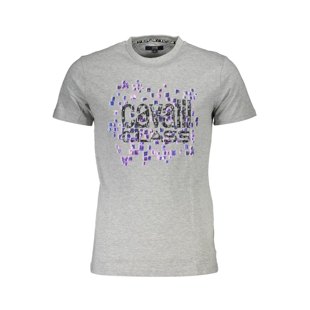 T-shirt en coton gris Cavalli Class