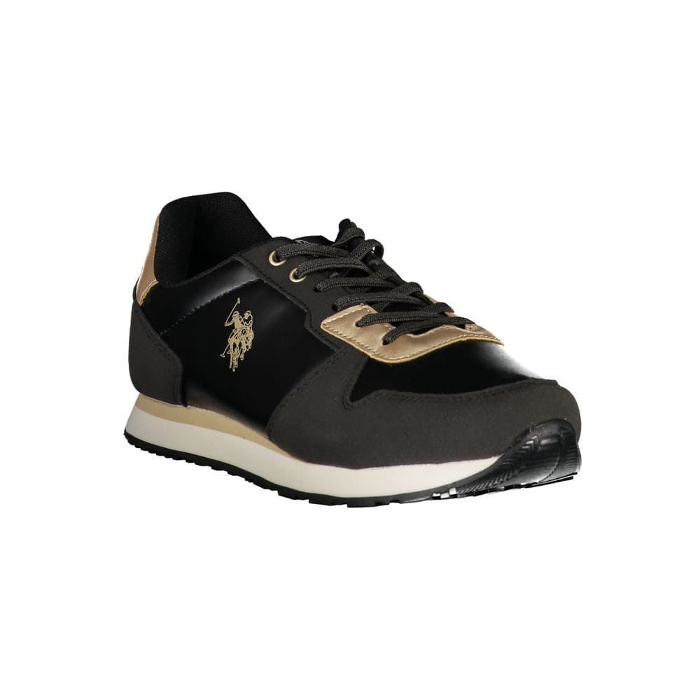 Baskets en polyester noir US POLO ASSN.