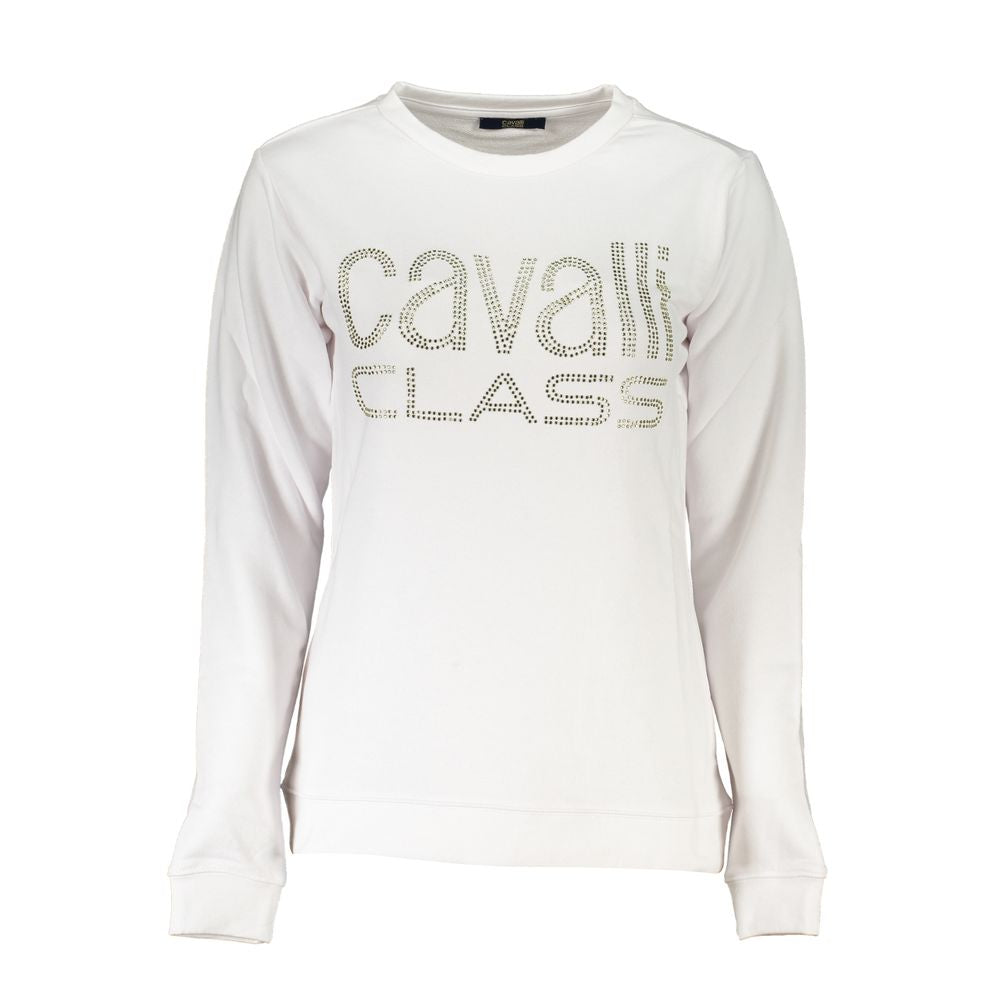 Pull en coton blanc de la classe Cavalli