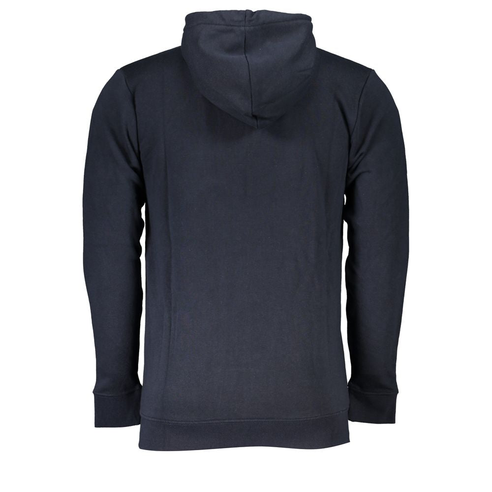 Sweat-shirt zippé à capuche bleu élégant Cavalli Class