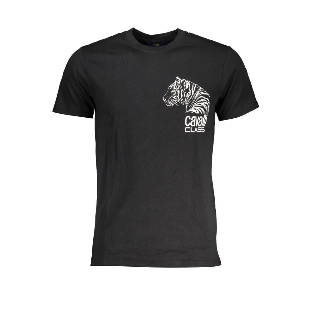 T-shirt en coton noir Cavalli Class