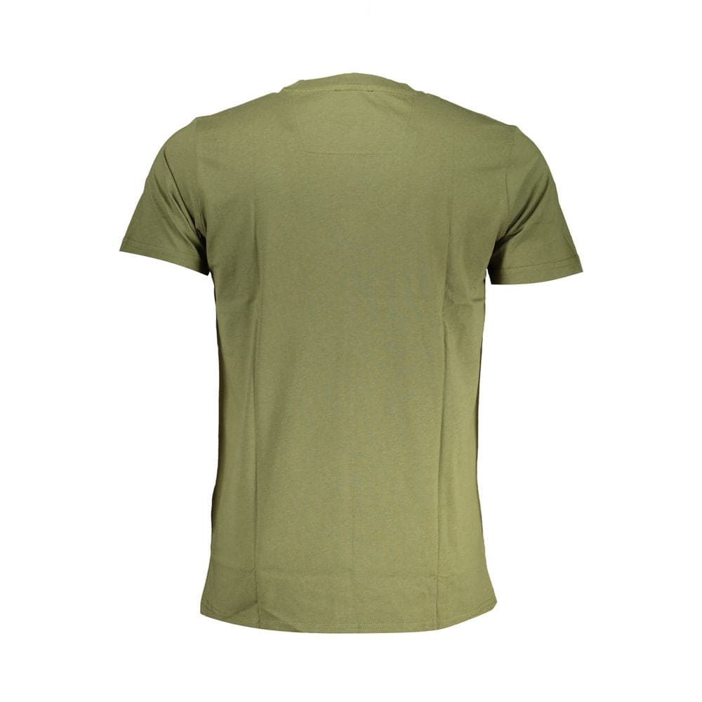 Camiseta de algodón verde Cavalli Class