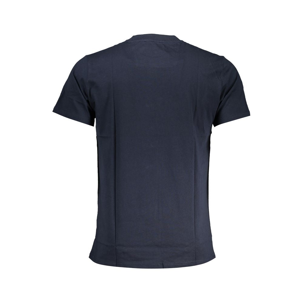 Camiseta de algodón azul Cavalli Class