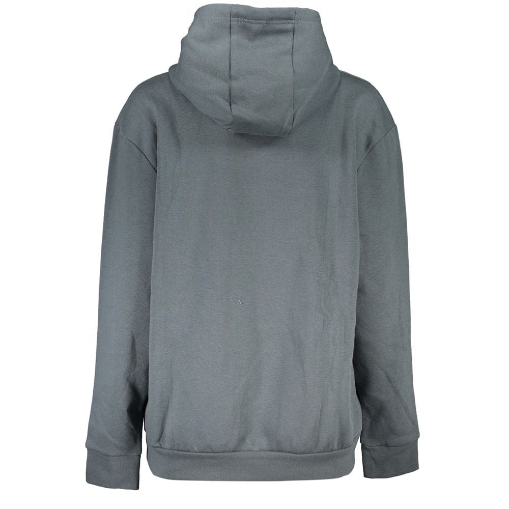 Sudadera con capucha de polar gris elegante Cavalli Class