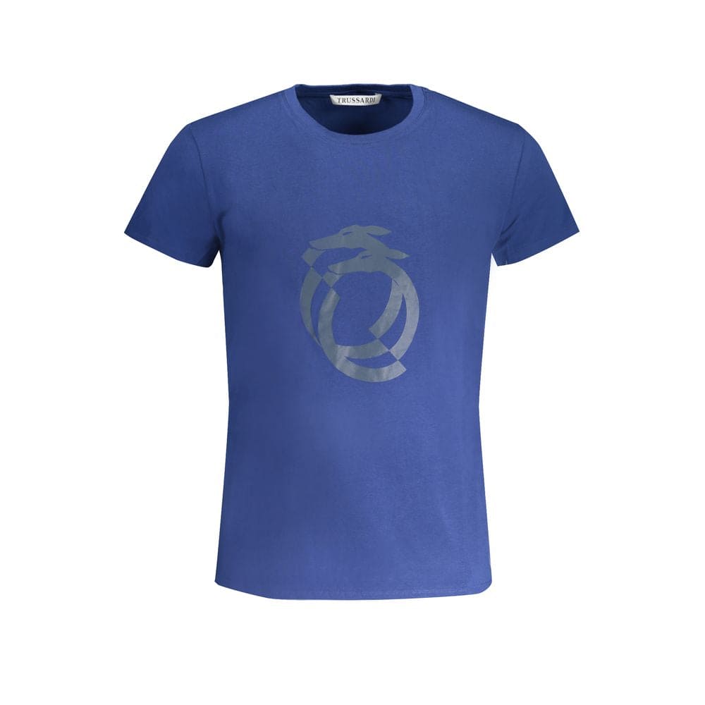 T-shirt en coton bleu Trussardi