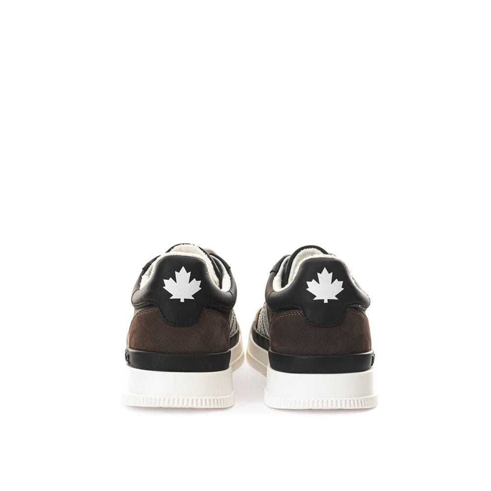 Baskets en cuir noir Dsquared²