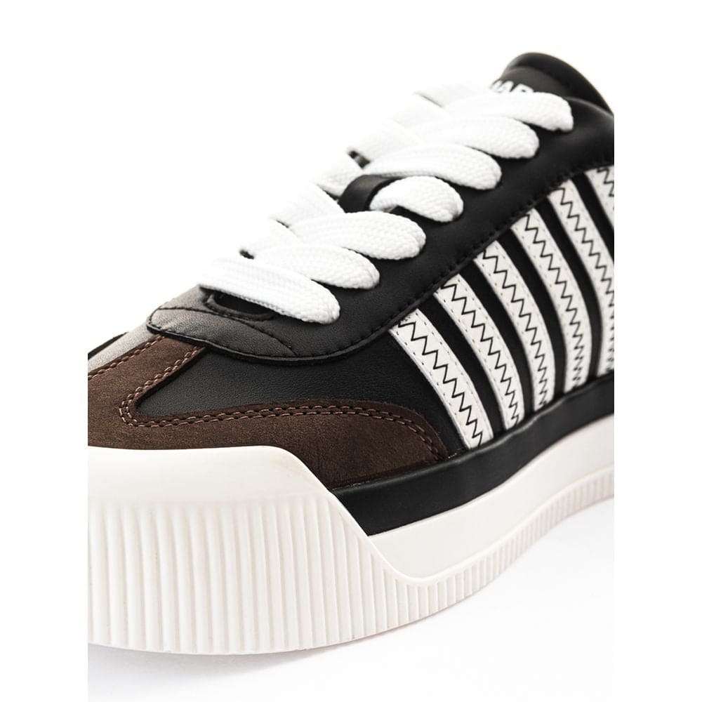 Baskets en cuir noir Dsquared²