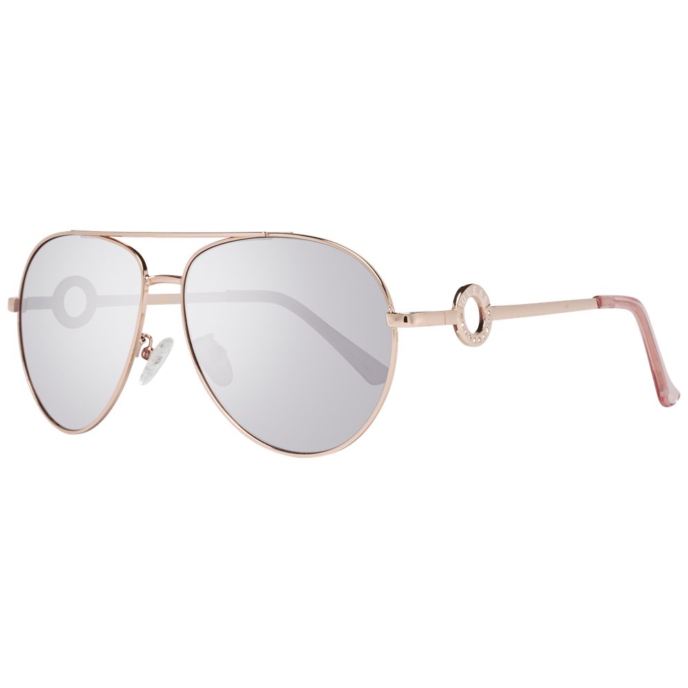 Lunettes de soleil Guess pour femmes en or rose