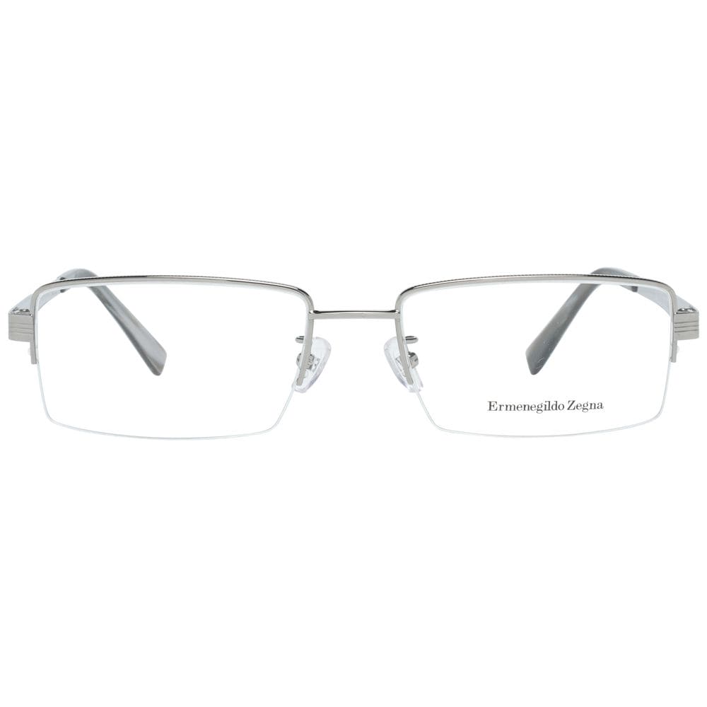 Ermenegildo Zegna Silver Men Optical Frames