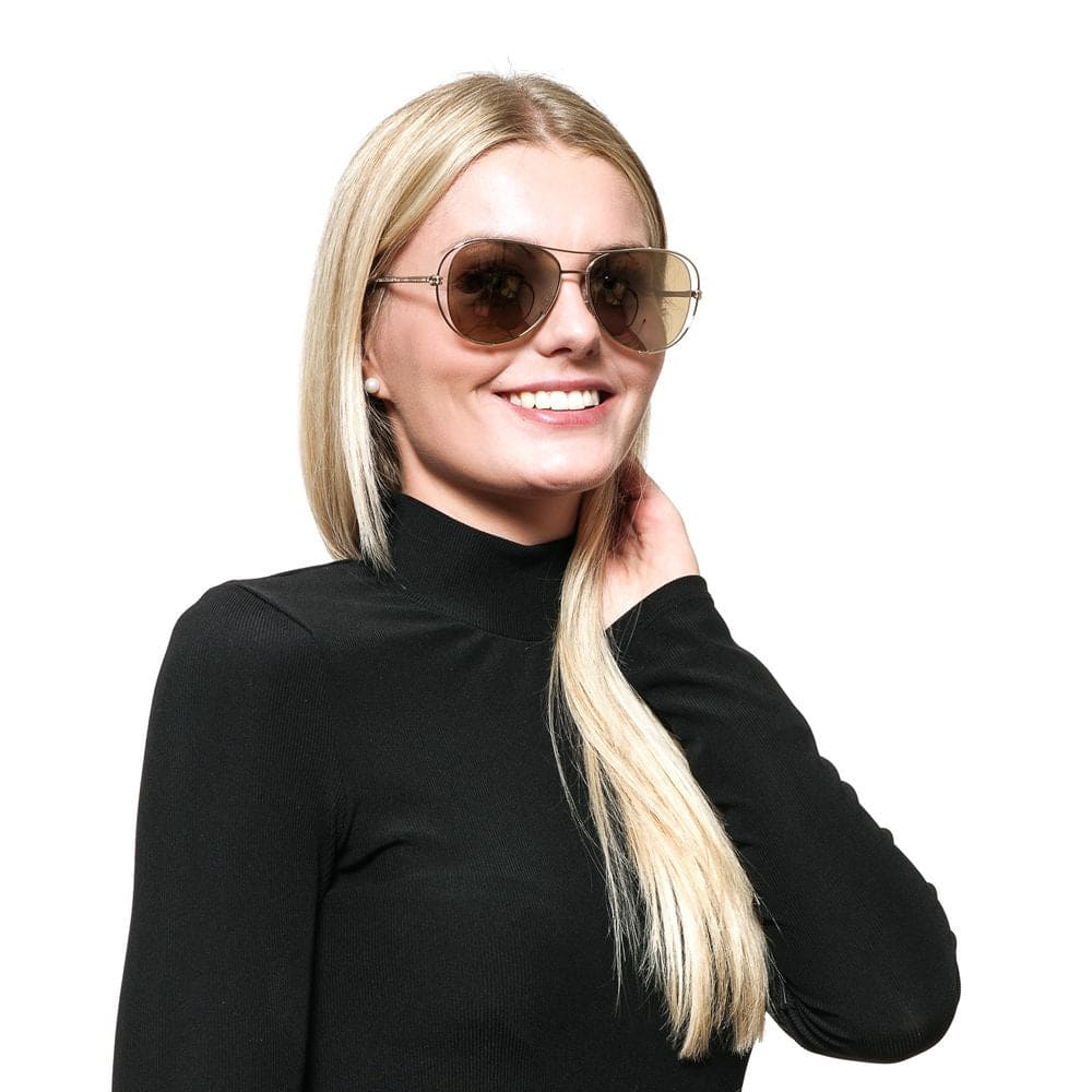 Gafas de sol Swarovski doradas para mujer