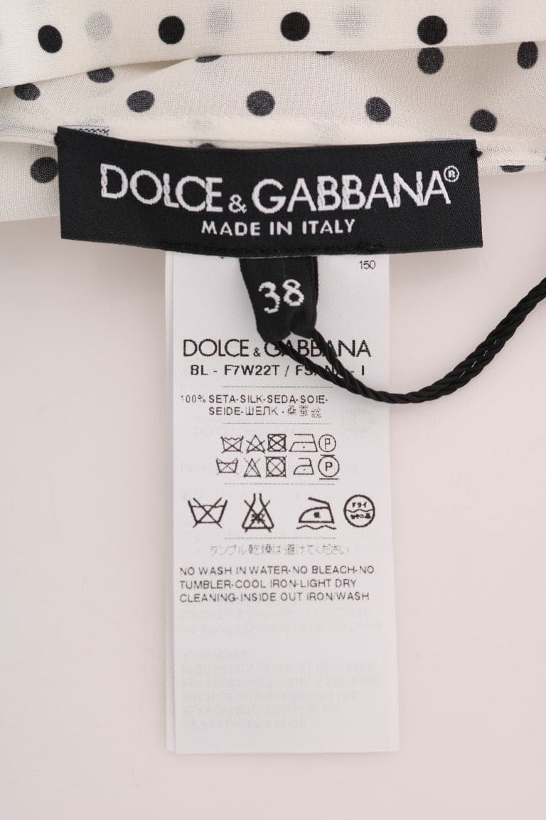 Chemisier en soie à pois chic Dolce &amp; Gabbana