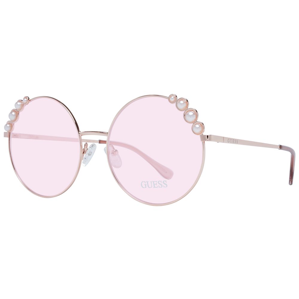 Lunettes de soleil Guess pour femmes en or rose