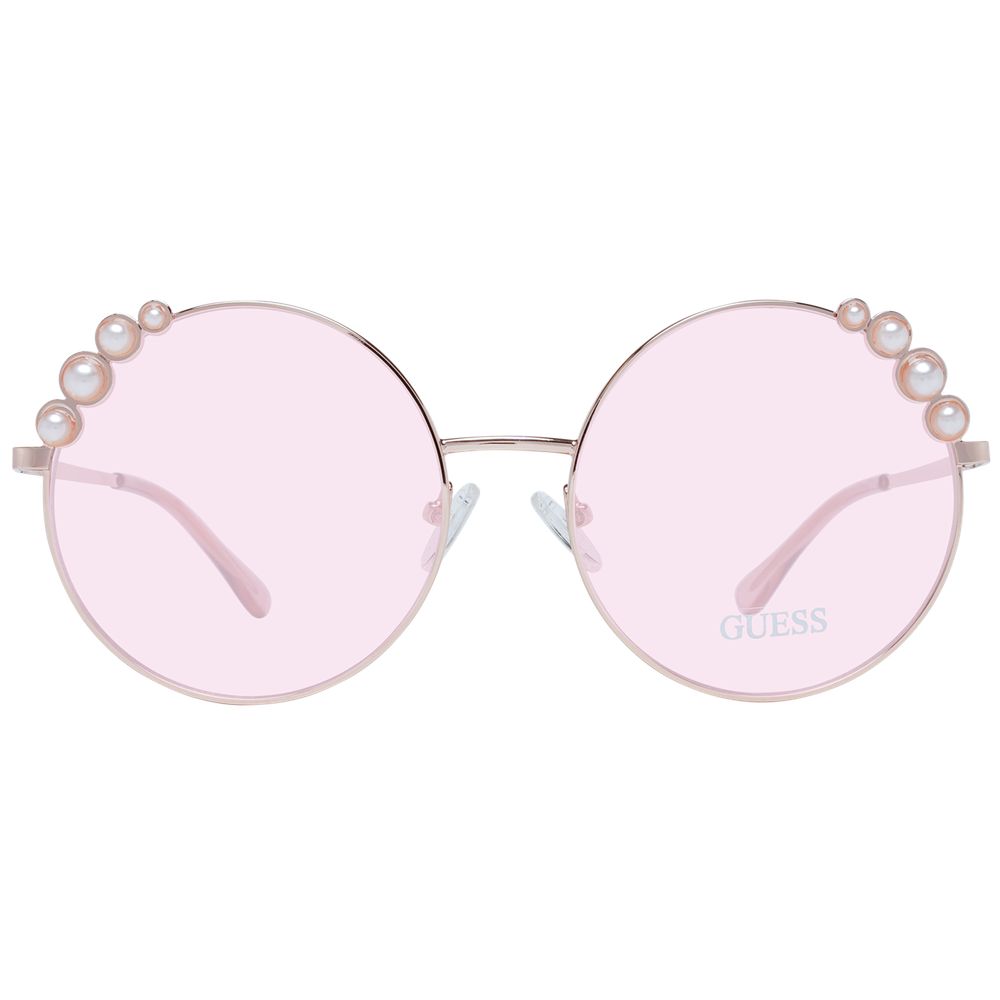 Lunettes de soleil Guess pour femmes en or rose