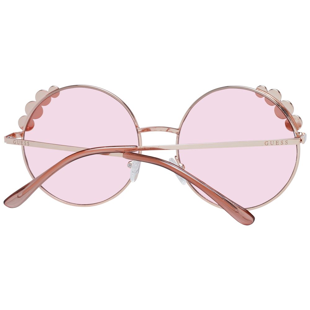 Lunettes de soleil Guess pour femmes en or rose