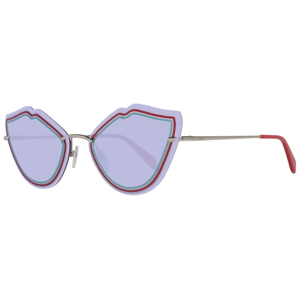 Lunettes de soleil argentées pour femmes Emilio Pucci