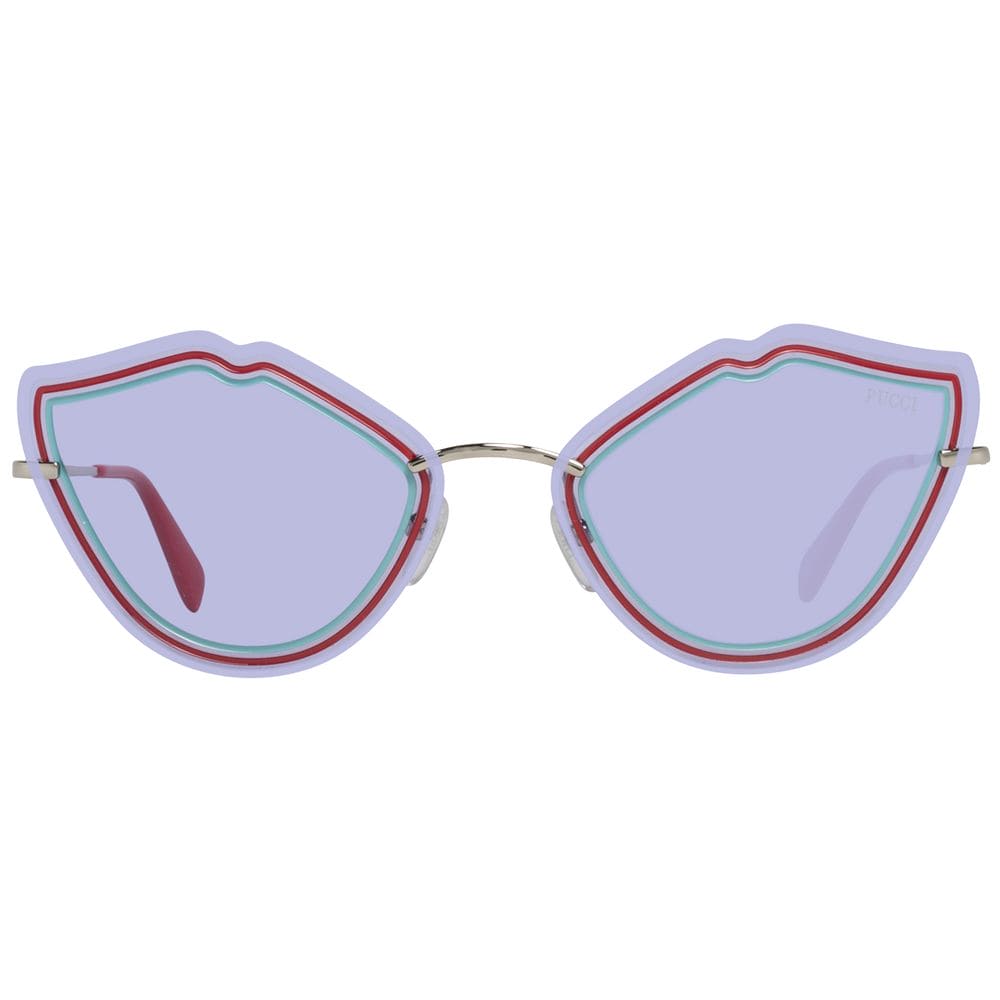 Lunettes de soleil argentées pour femmes Emilio Pucci