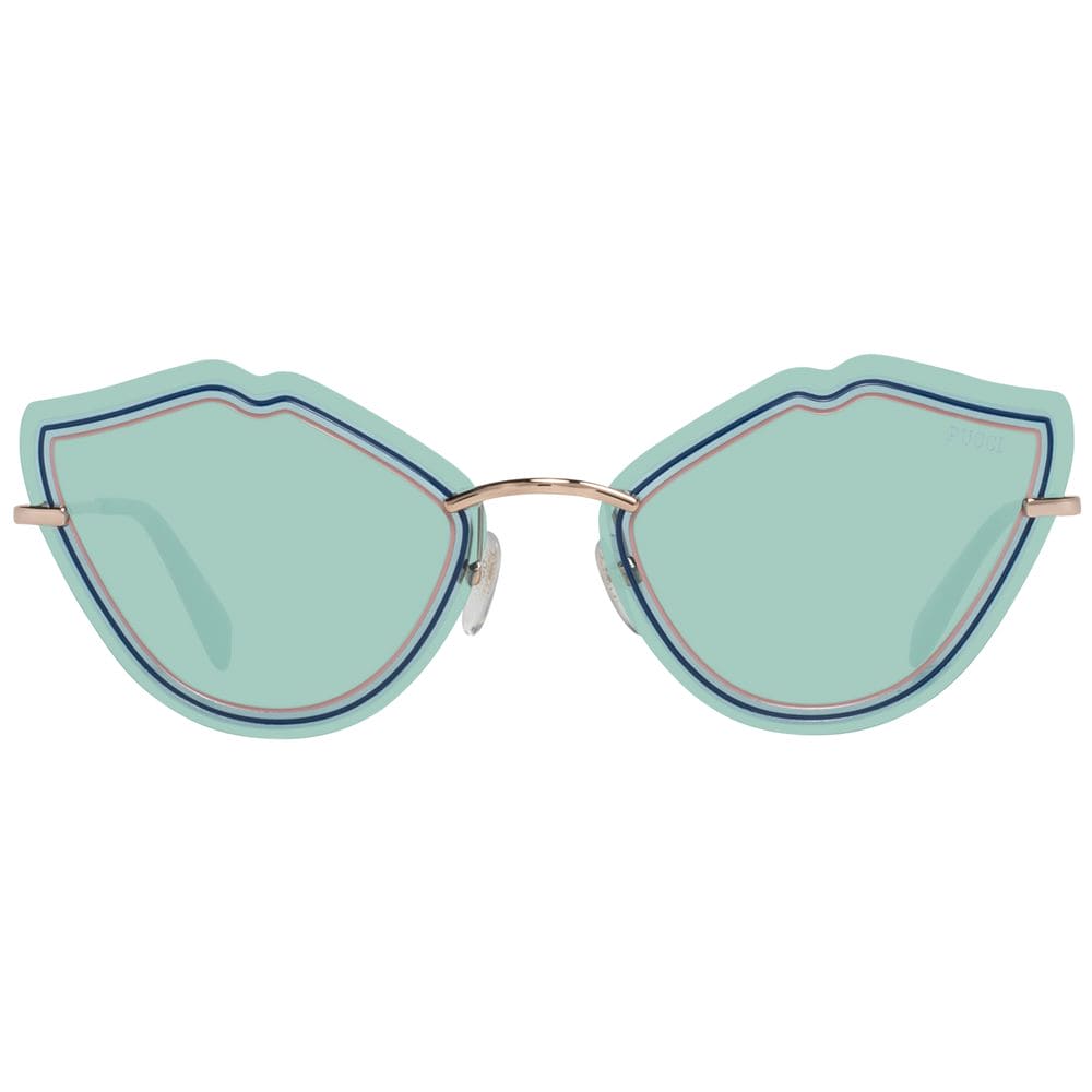 Lunettes de soleil pour femmes Emilio Pucci en or rose