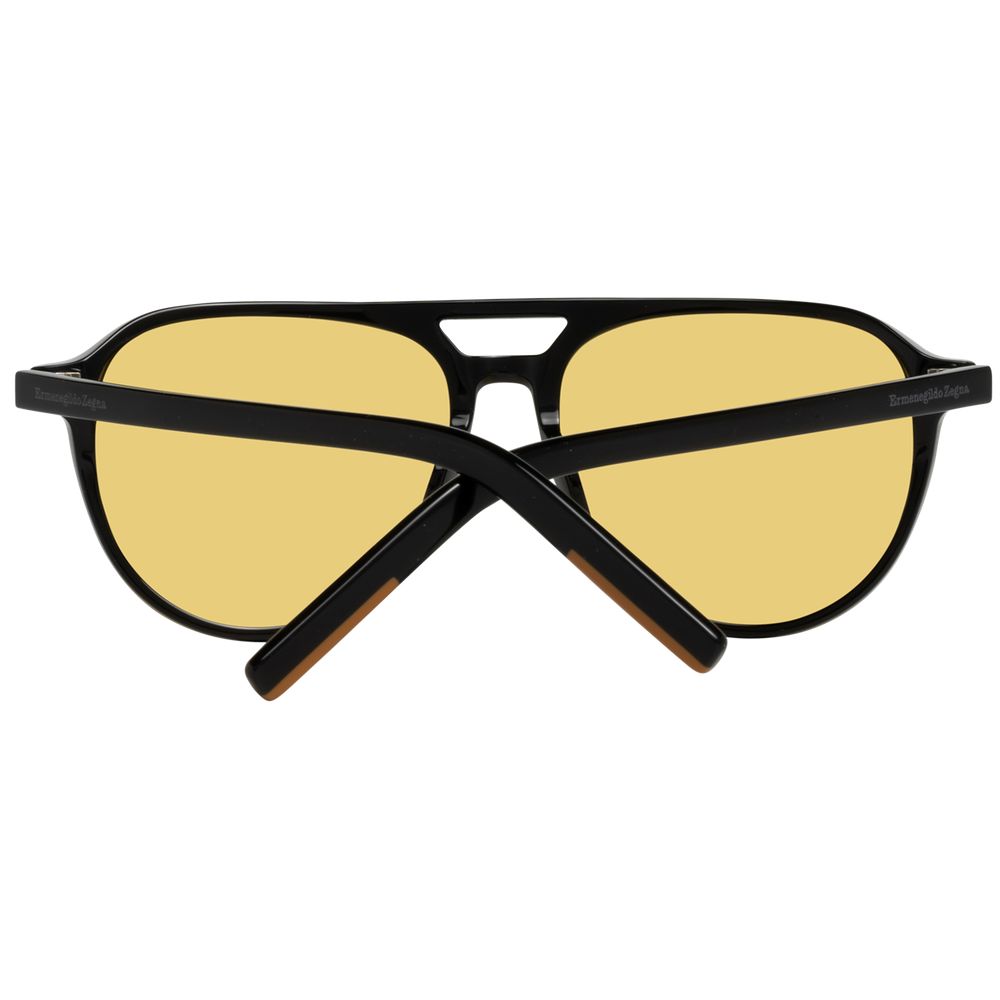 Lunettes de soleil noires pour hommes Ermenegildo Zegna