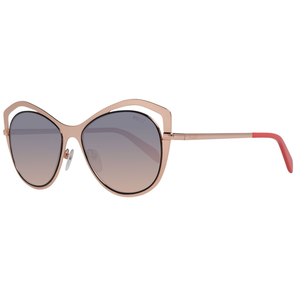 Lunettes de soleil pour femmes Emilio Pucci en or rose