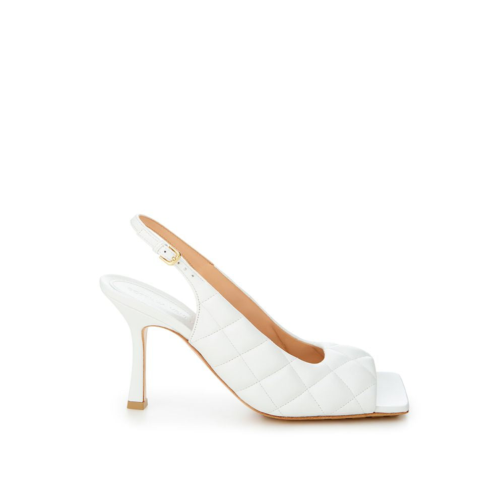 Sandale en cuir blanc Bottega Veneta