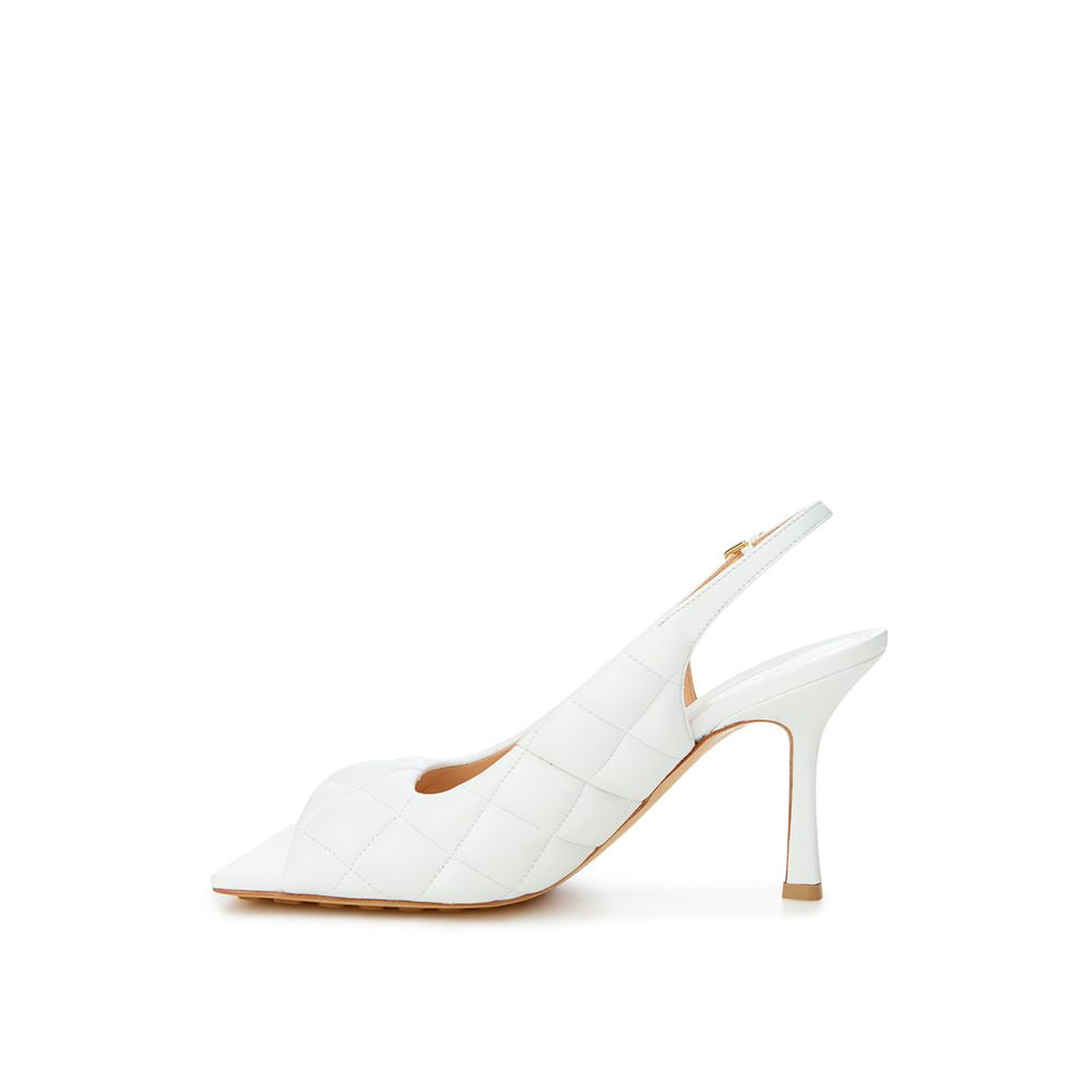 Sandale en cuir blanc Bottega Veneta