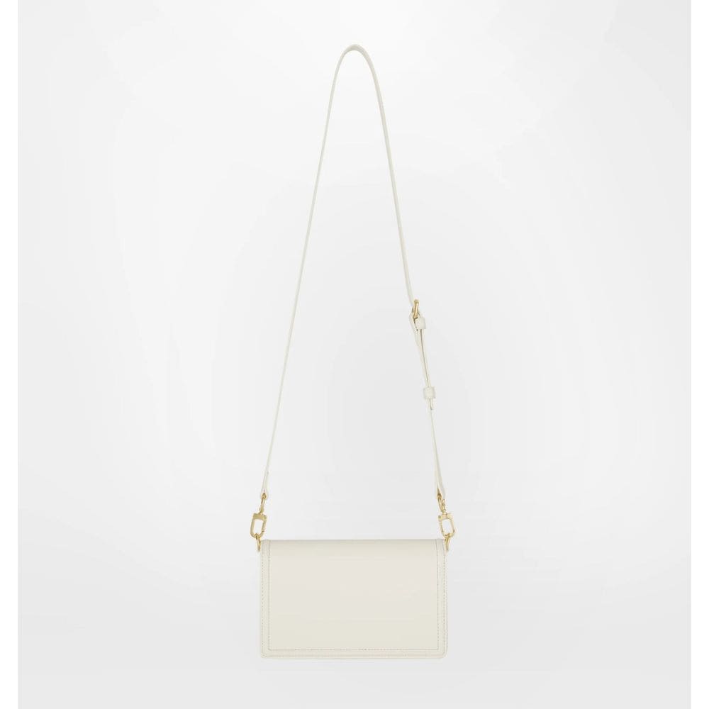 Bolso bandolera Chiara Ferragni de tela blanca