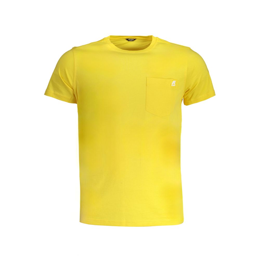 T-shirt en coton jaune K-WAY