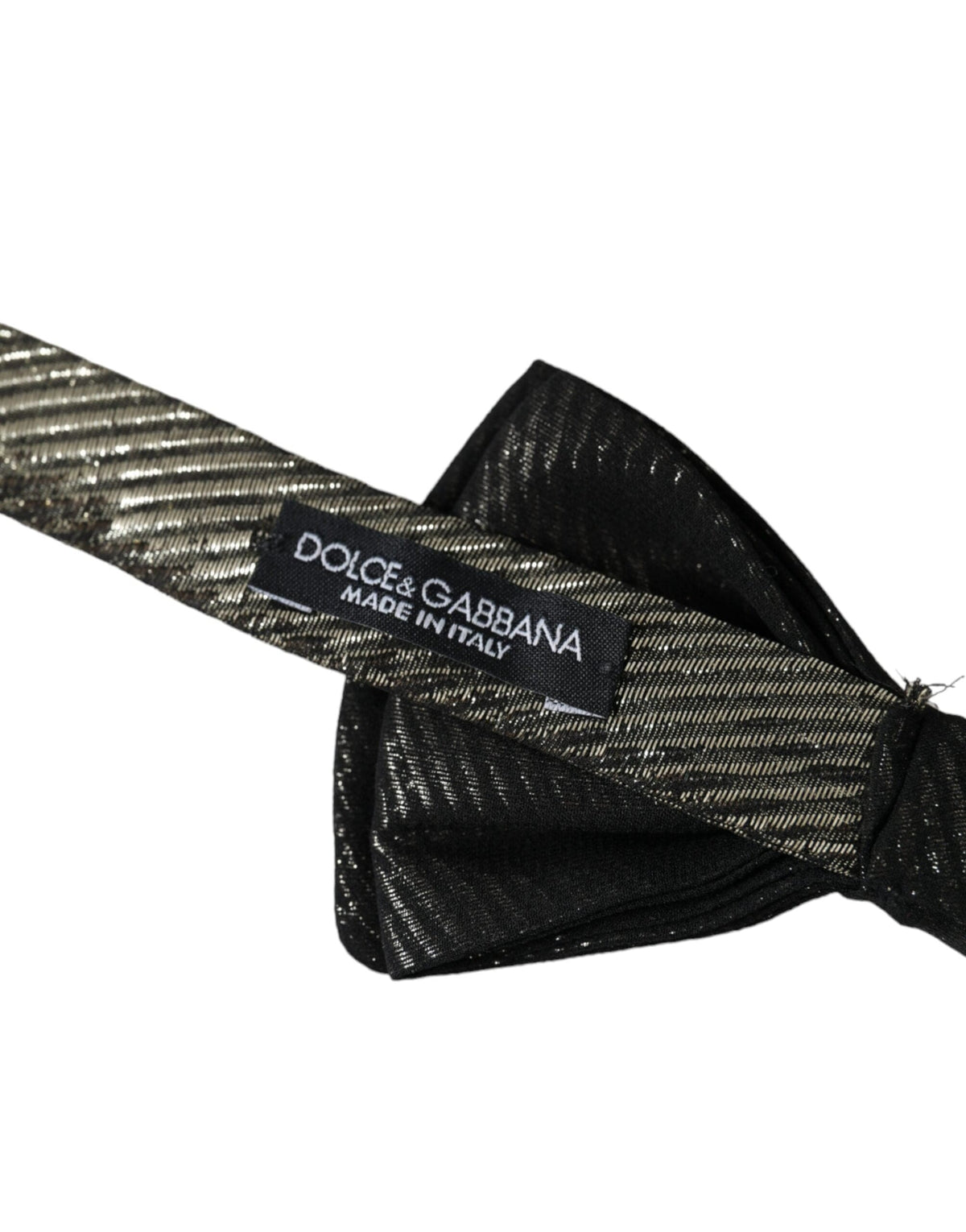 Dolce & Gabbana Black Fantasy Silk Adjustable Neck Men Bow Tie