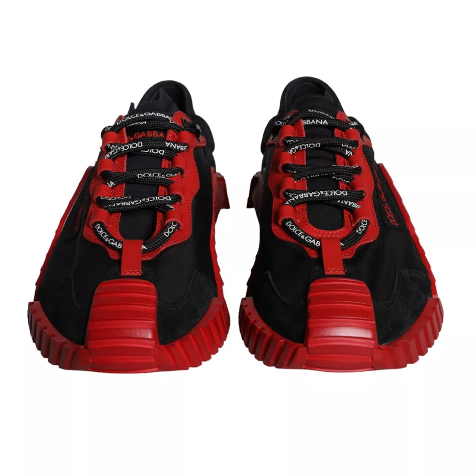 Baskets basses Dolce &amp; Gabbana NS1 noires et rouges pour hommes