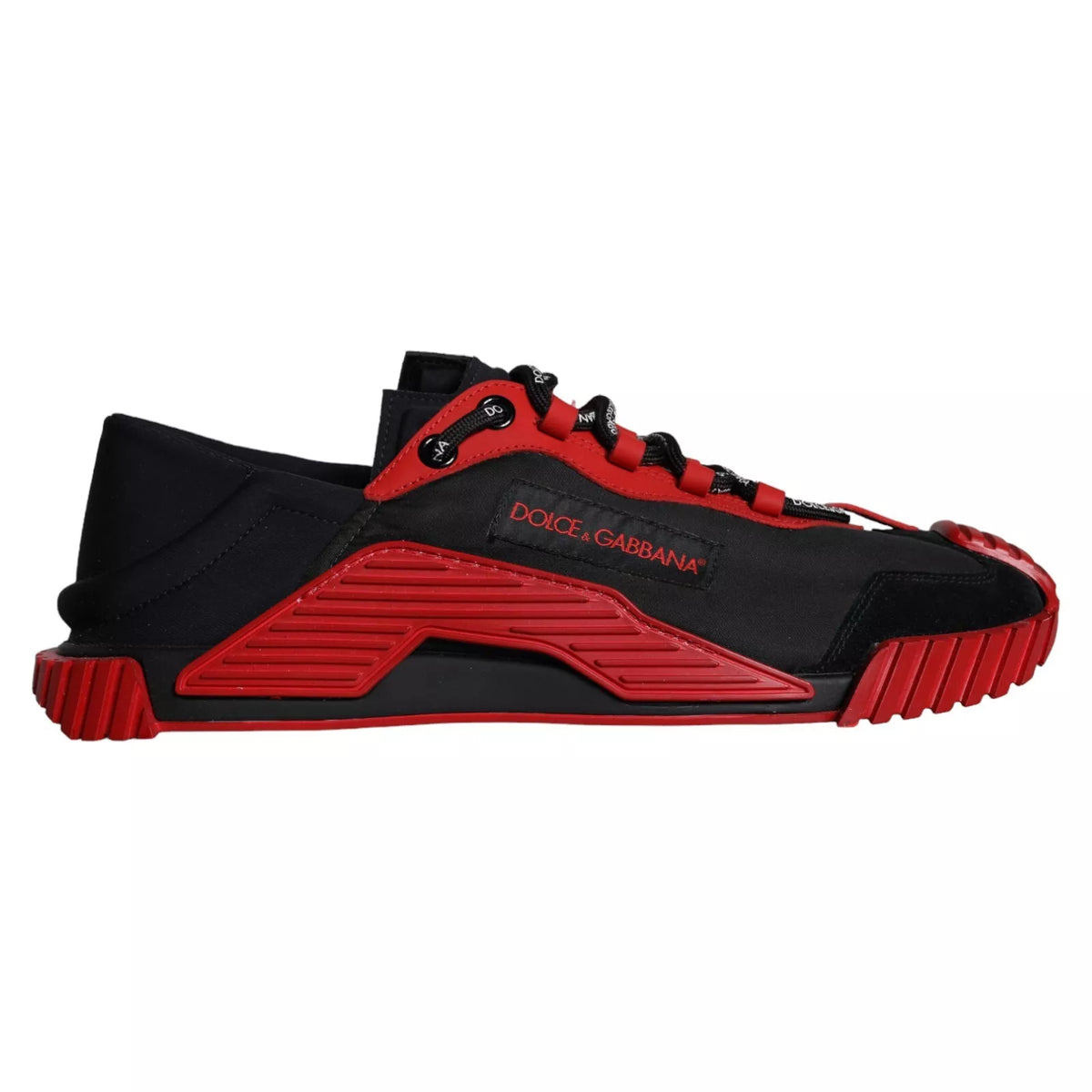 Baskets basses Dolce &amp; Gabbana NS1 noires et rouges pour hommes