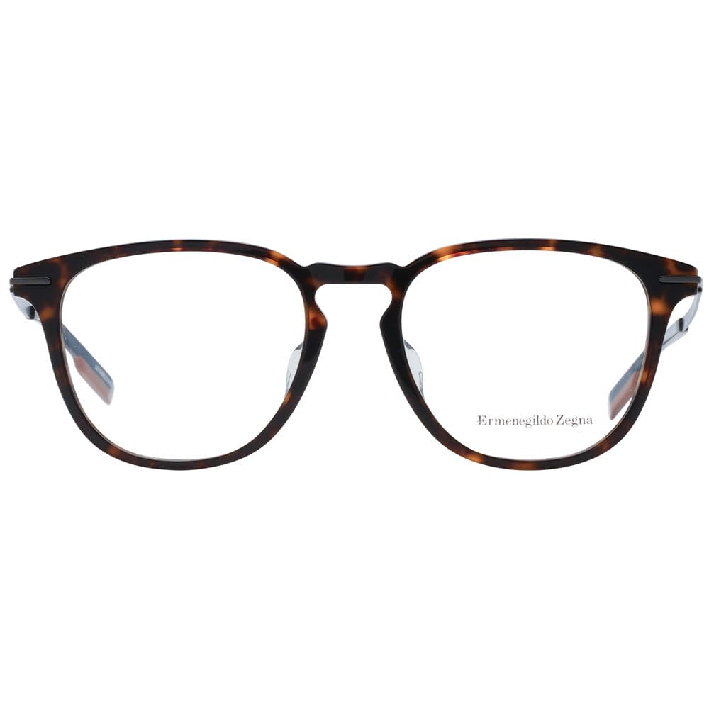 Ermenegildo Zegna Brown Plastic Glasses (Frames)