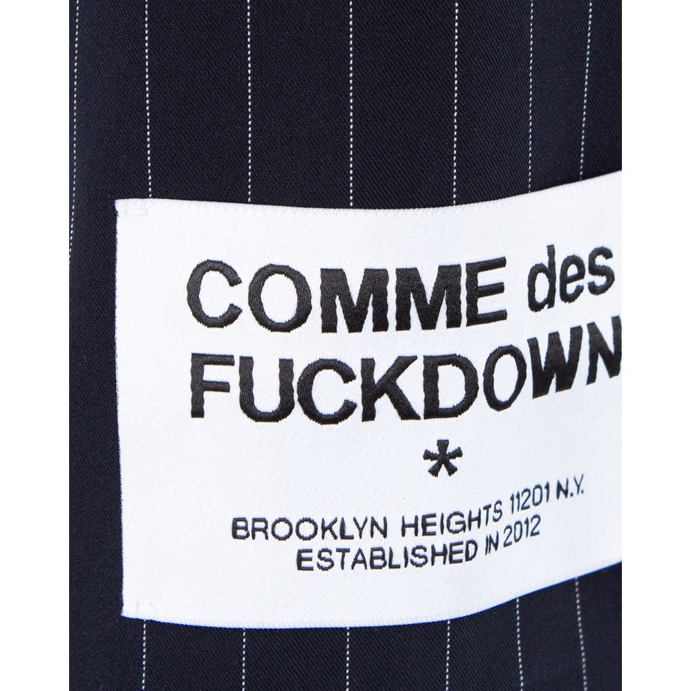 Comme Des Fuckdown Blue Polyester Suits & Blazer