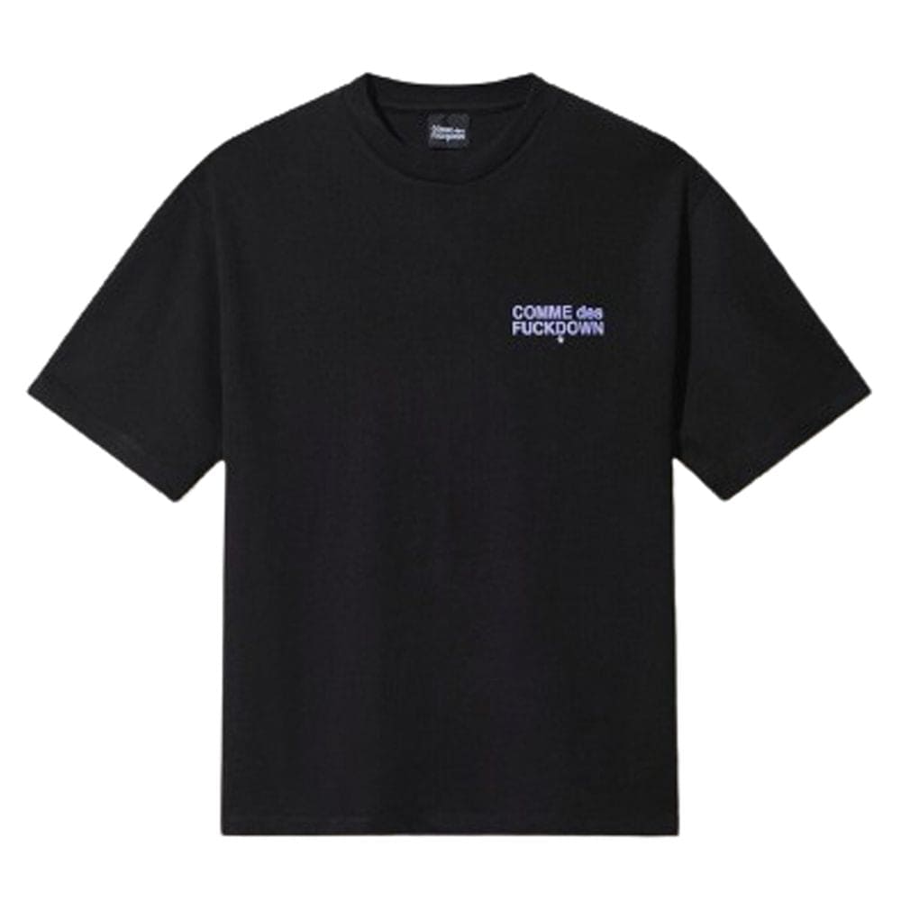 Comme Des Fuckdown Black Cotton T-Shirt