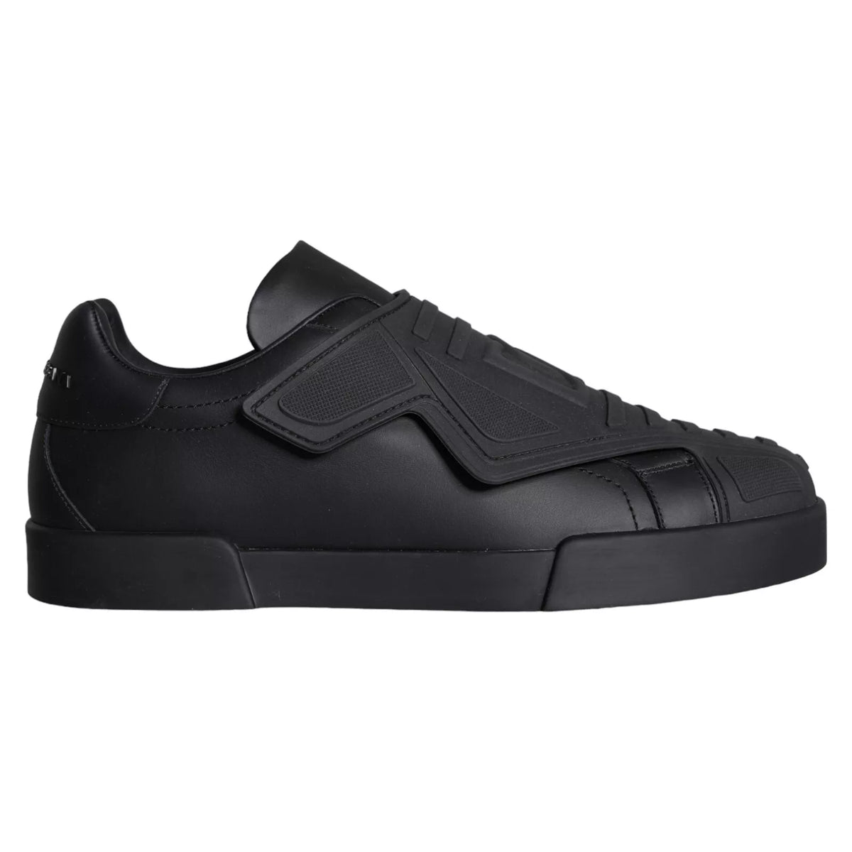 Baskets basses à lacets noires Dolce &amp; Gabbana Wave pour hommes