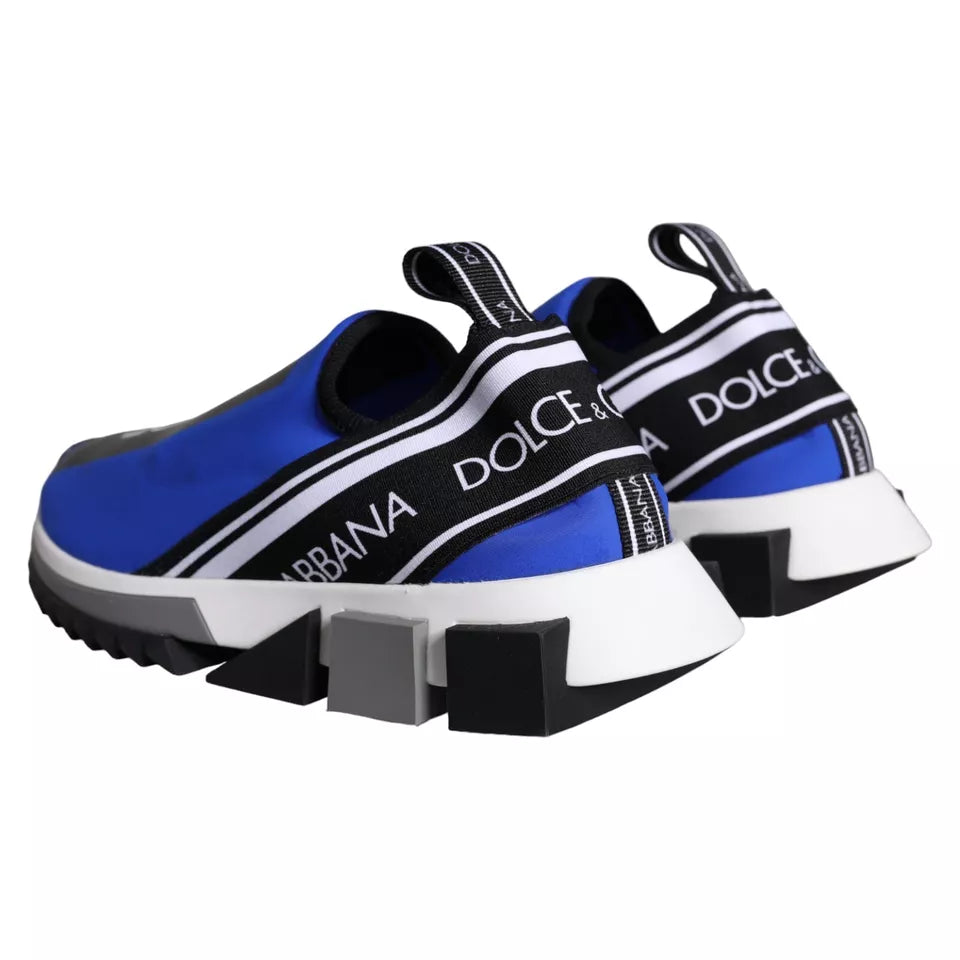 Zapatillas deportivas de caña baja Sorrento con logo azul de Dolce &amp; Gabbana