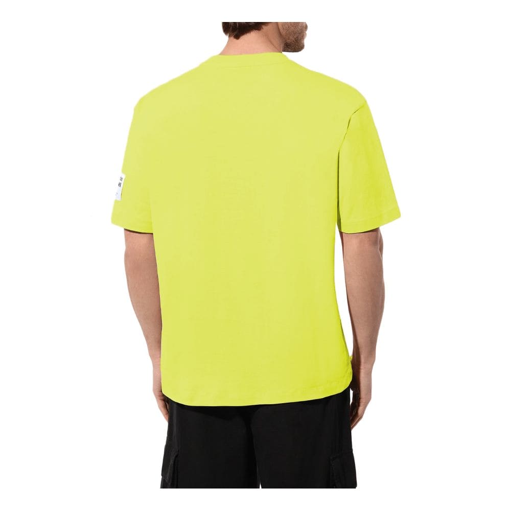 Comme Des Fuckdown Yellow Cotton T-Shirt