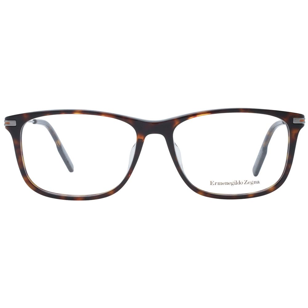 Ermenegildo Zegna Brown Plastic Glasses (Frames)
