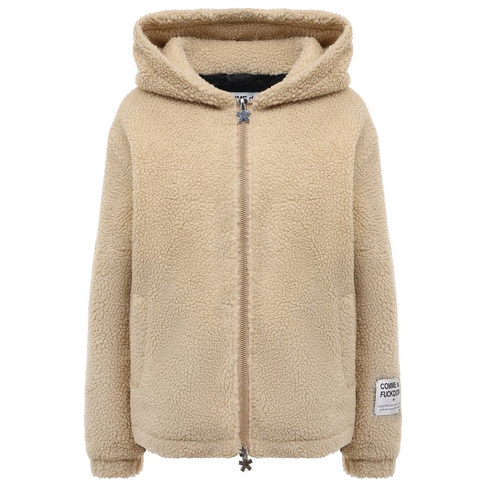 Comme Des Fuckdown Beige Polyester Jackets & Coat