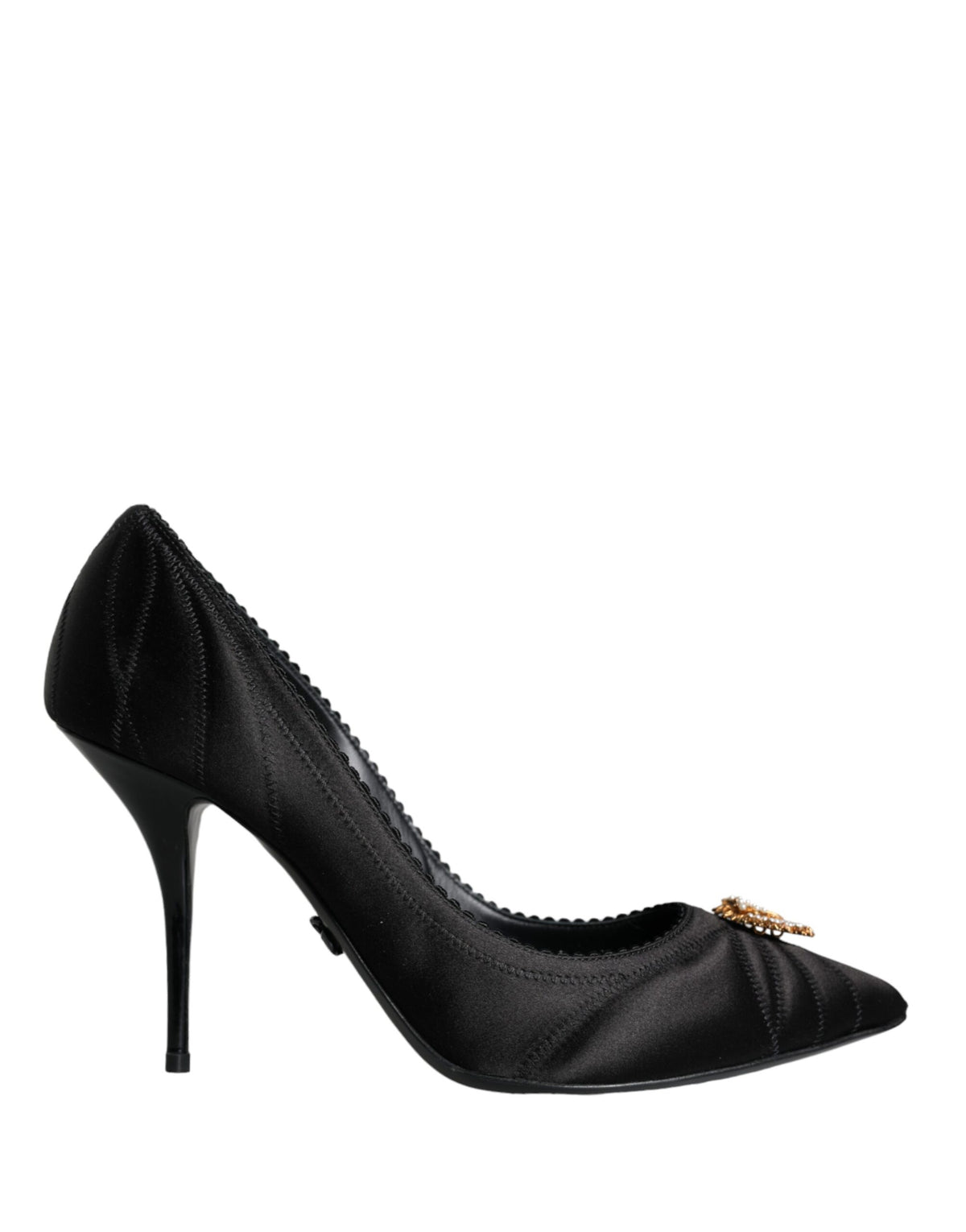 Dolce & Gabbana Black Heart DEVOTION Heels Pumps Shoes