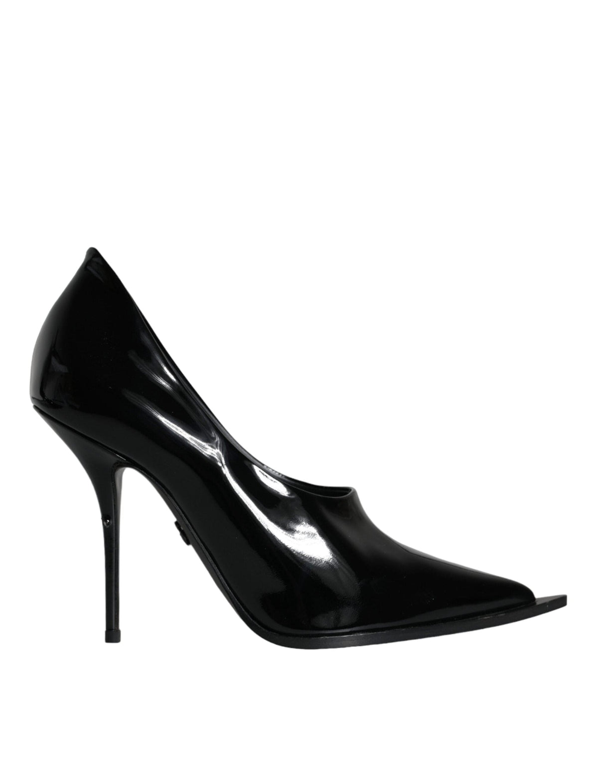 Dolce & Gabbana Black Patent Leather High Heels Pumps Shoes