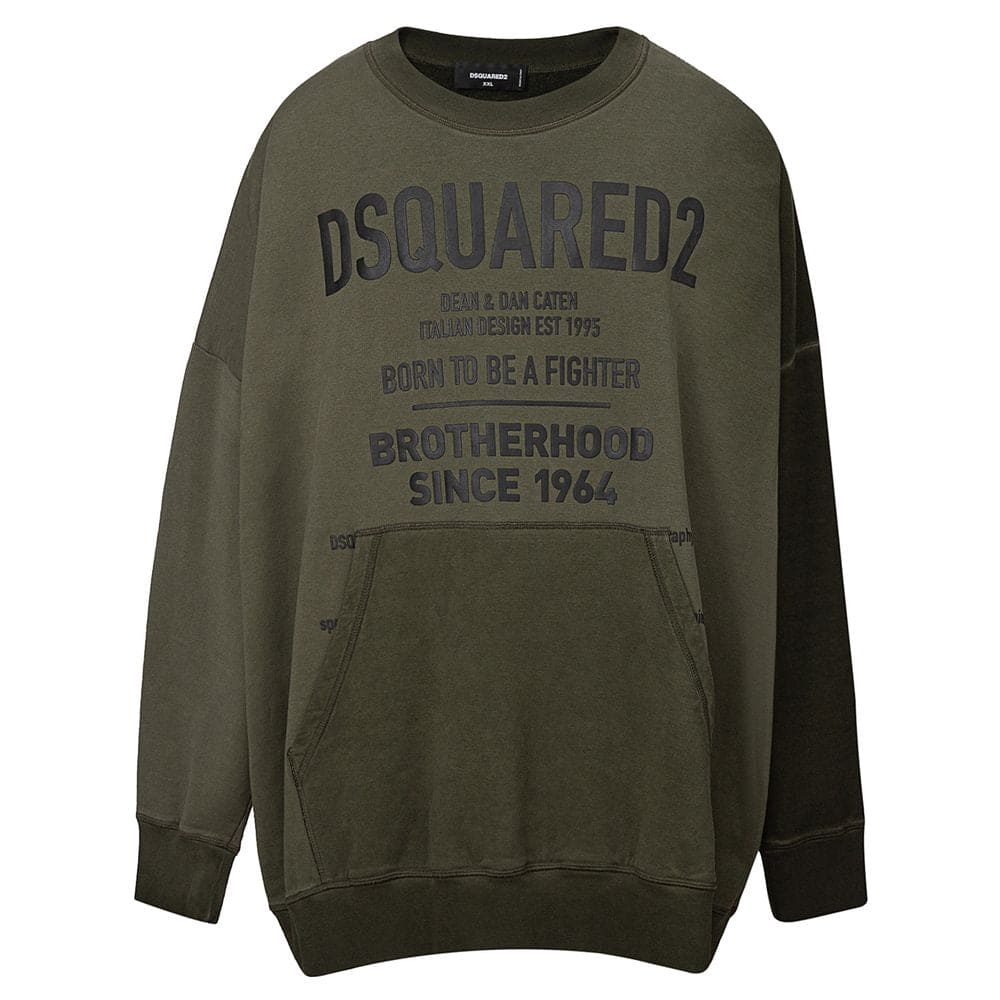 Dsquared² Green Cotton Sweater