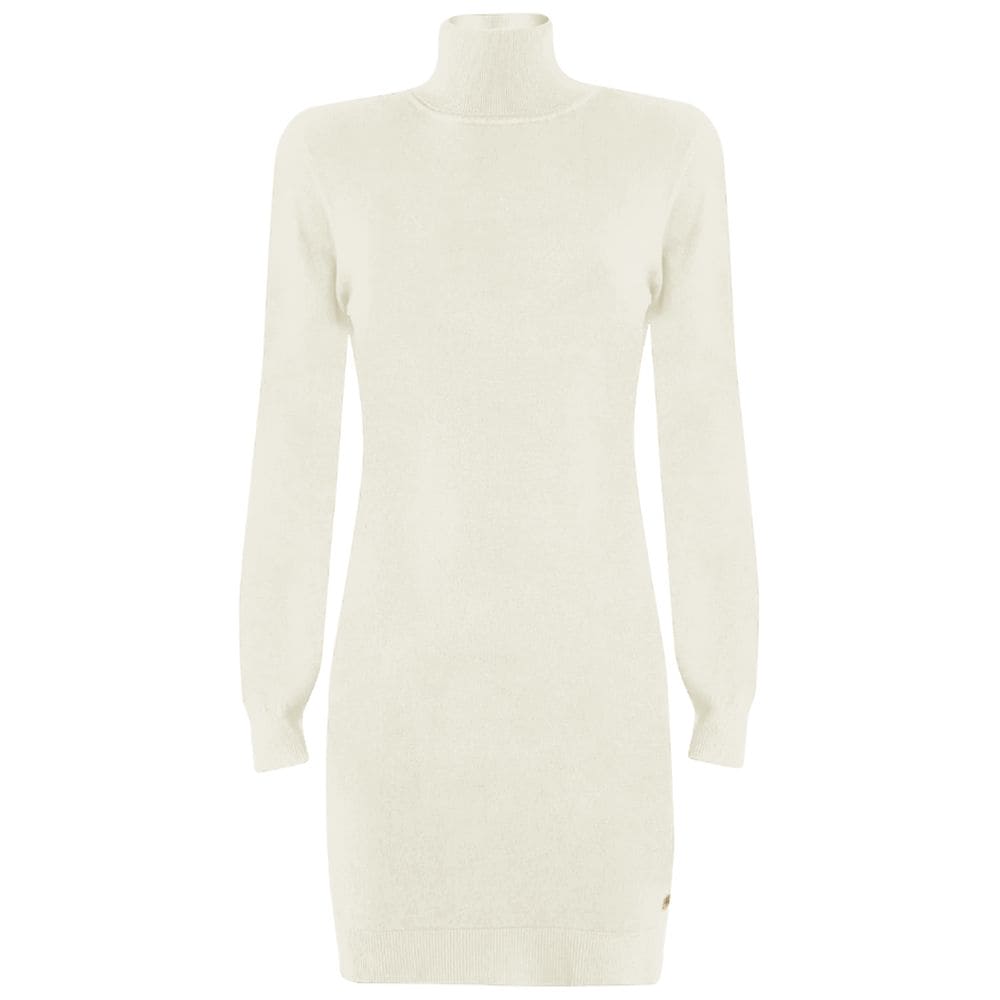 Yes Zee White Viscose Dress